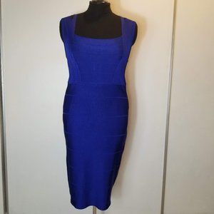 Cobalt Blue Sheath Dress by Metaphor